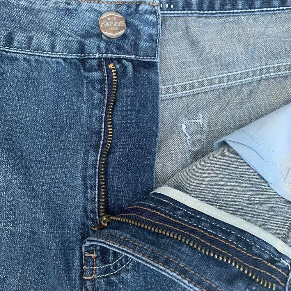 Grindhouse 1106 Men's‎ 38 Blue Denim Jean Shorts Dark Wash NWOT